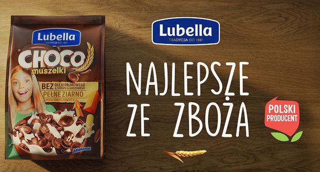 "Energia ze zbóż" w reklamie płatków Lubella