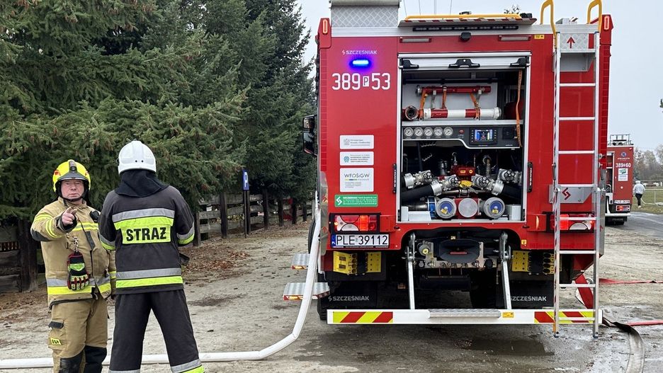 Pożar na ranczo w Smyczynie