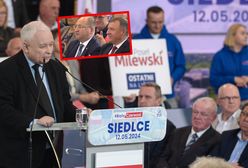 Kurski się nie odnalazł. Kaczyński wskazał na niego palcem. "Ci dwaj"