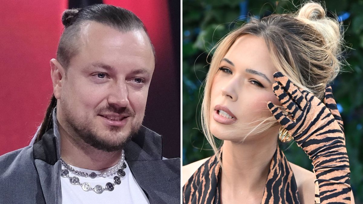 Sandra Kubicka i Aleksander Milwiw-Baron 
