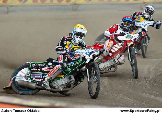 Paweł Przedpełski (na prowadzeniu) w Gustrow zdobył 7 punktów i bonusa