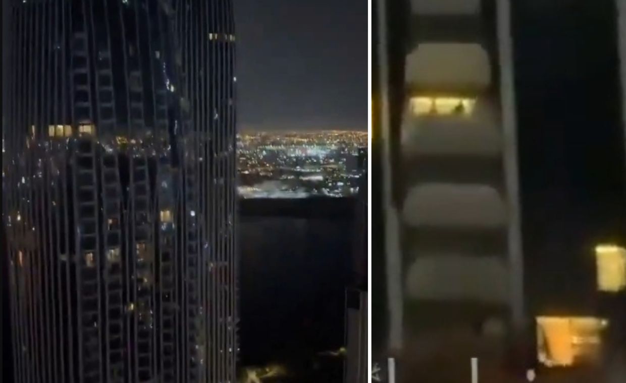 Znów uderzenie w wieżowiec w Dubaju