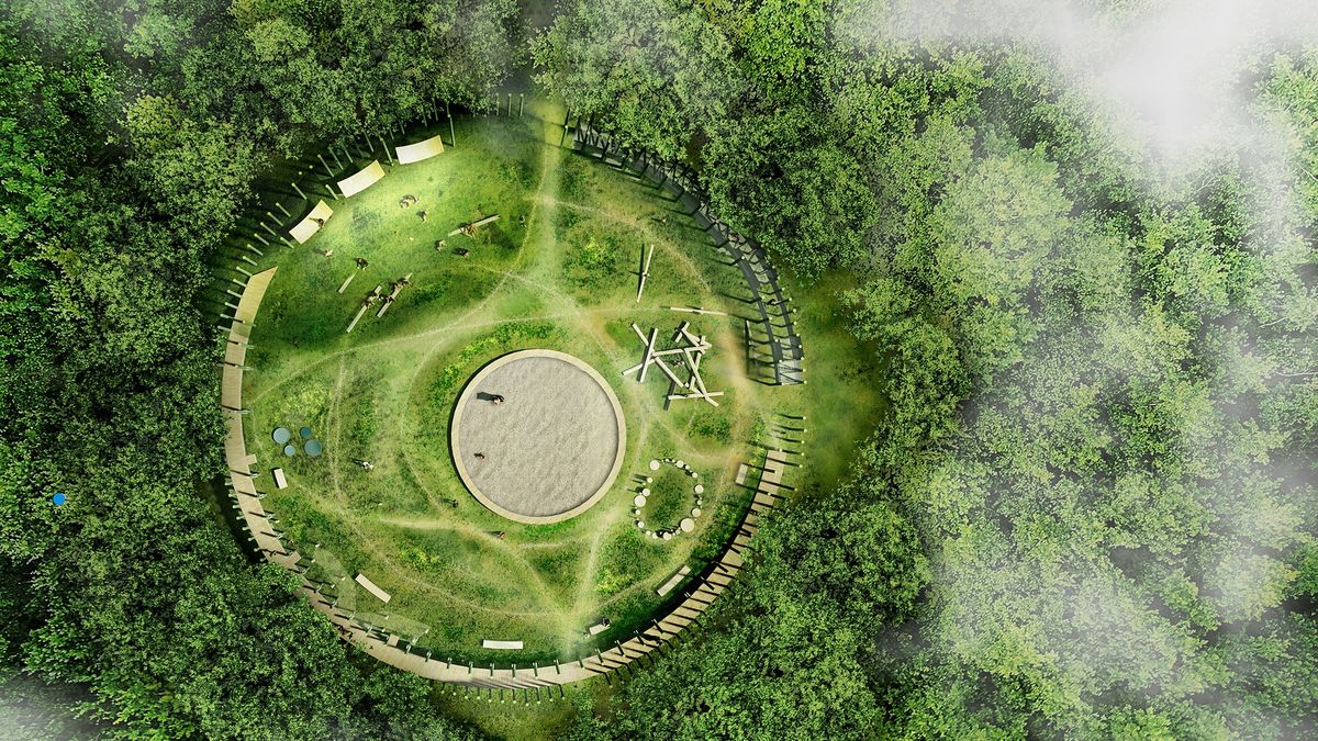 Orbisfera z lotu ptaka wygląda niesamowicie