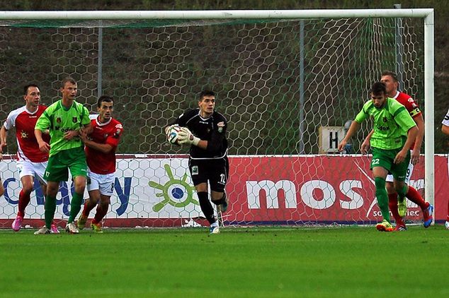 W spotkaniu ze Stalówką Wojciech Fabisiak zadebiutował w barwach Zagłębia Sosnowiec / foto: Maciej Wasik, zaglebie.eu