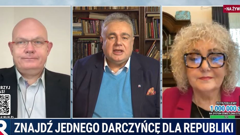 Fragment programu w TV Republika