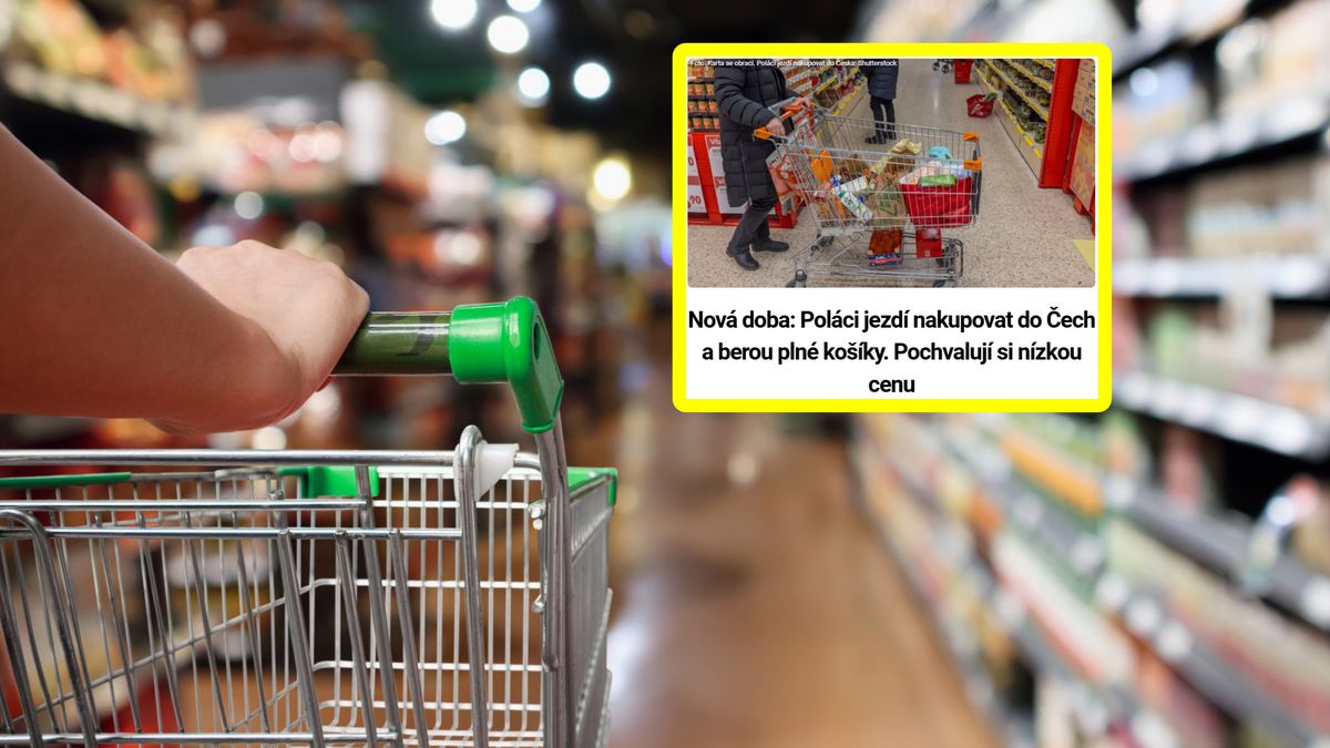 Polacy wywożą pełne koszyki z czeskich sklepów - donosi prasa.