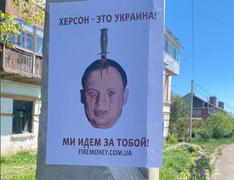 Ukraińcy rozwiesili plakaty z jego twarzą. "Idziemy po ciebie!"