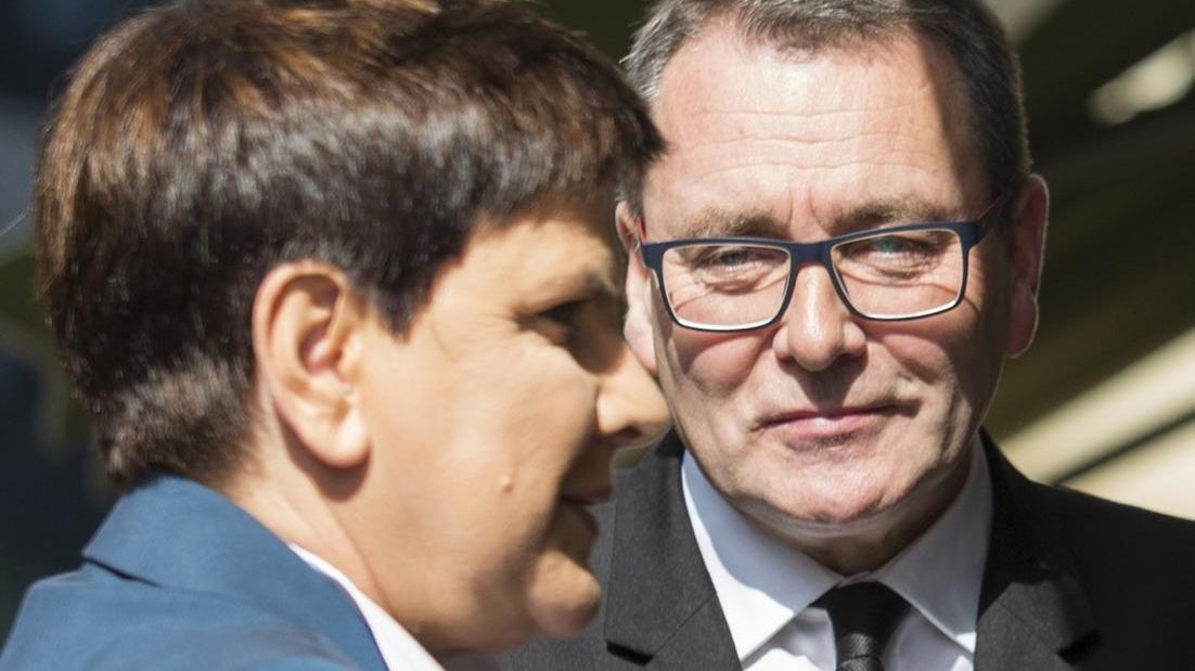 Beata Szydło i Cezary Andrzej Jurkiewicz, prezes Polskiej Fundacji Narodowej