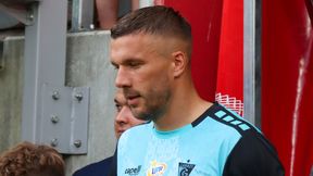 Lukas Podolski zachwycony żużlem. "Chłopaki szaleją, jadą jak wariaty"
