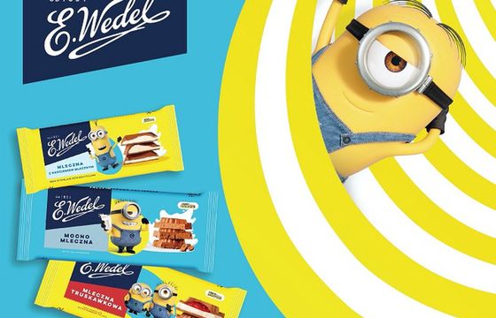 Minionki na słodyczach Wedla