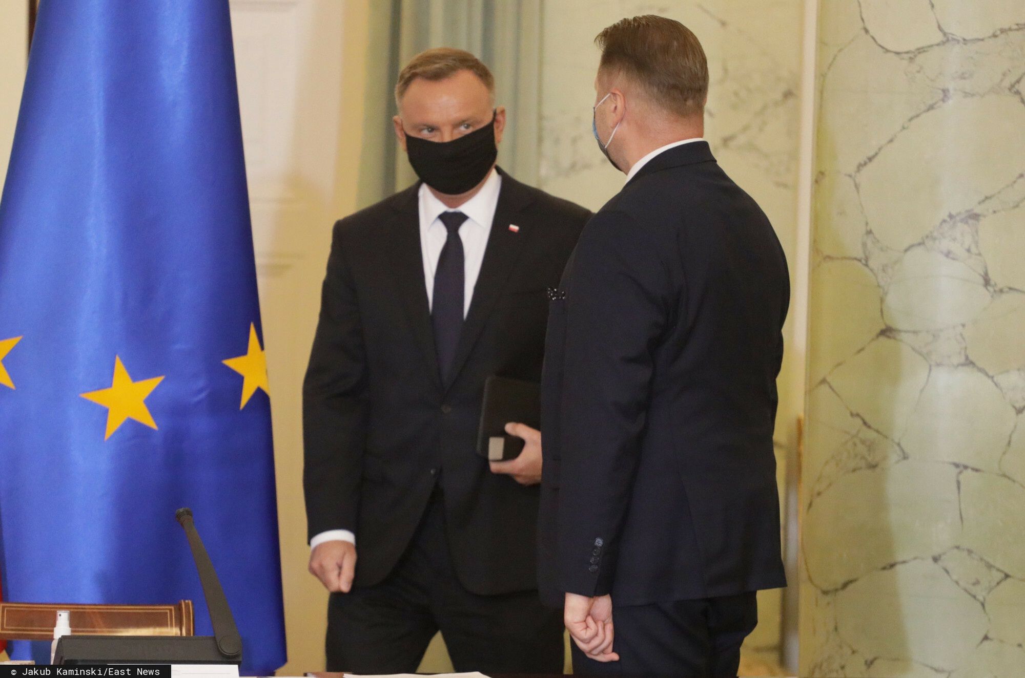 Posiedzenie Rady Gabinetowej w sprawie nowego roku szkolnego. Na zdjęciu prezydent i minister Czarnek