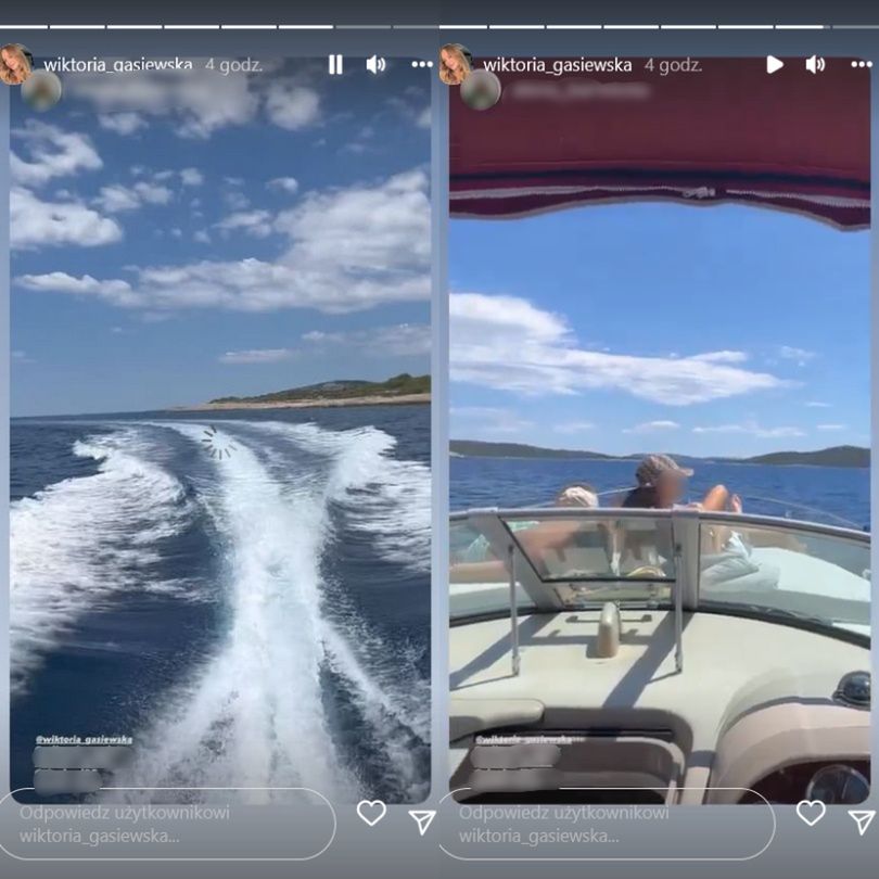 Wiktoria Gąsiewska pozuje w bikini na wakacjach w Chorwacji