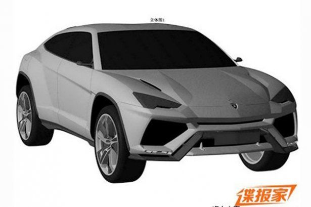 Lamborghini Urus na rysunkach patentowych