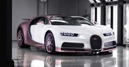 Biało-różowy prezent dla żony. Poznajcie wyjątkowe Bugatti Chiron Alice