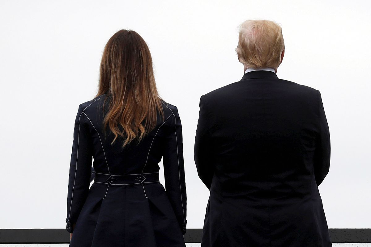 Ciekawa teoria spiskowa o 11 września. Ludzie widzą dowód na płaszczu Melanii Trump