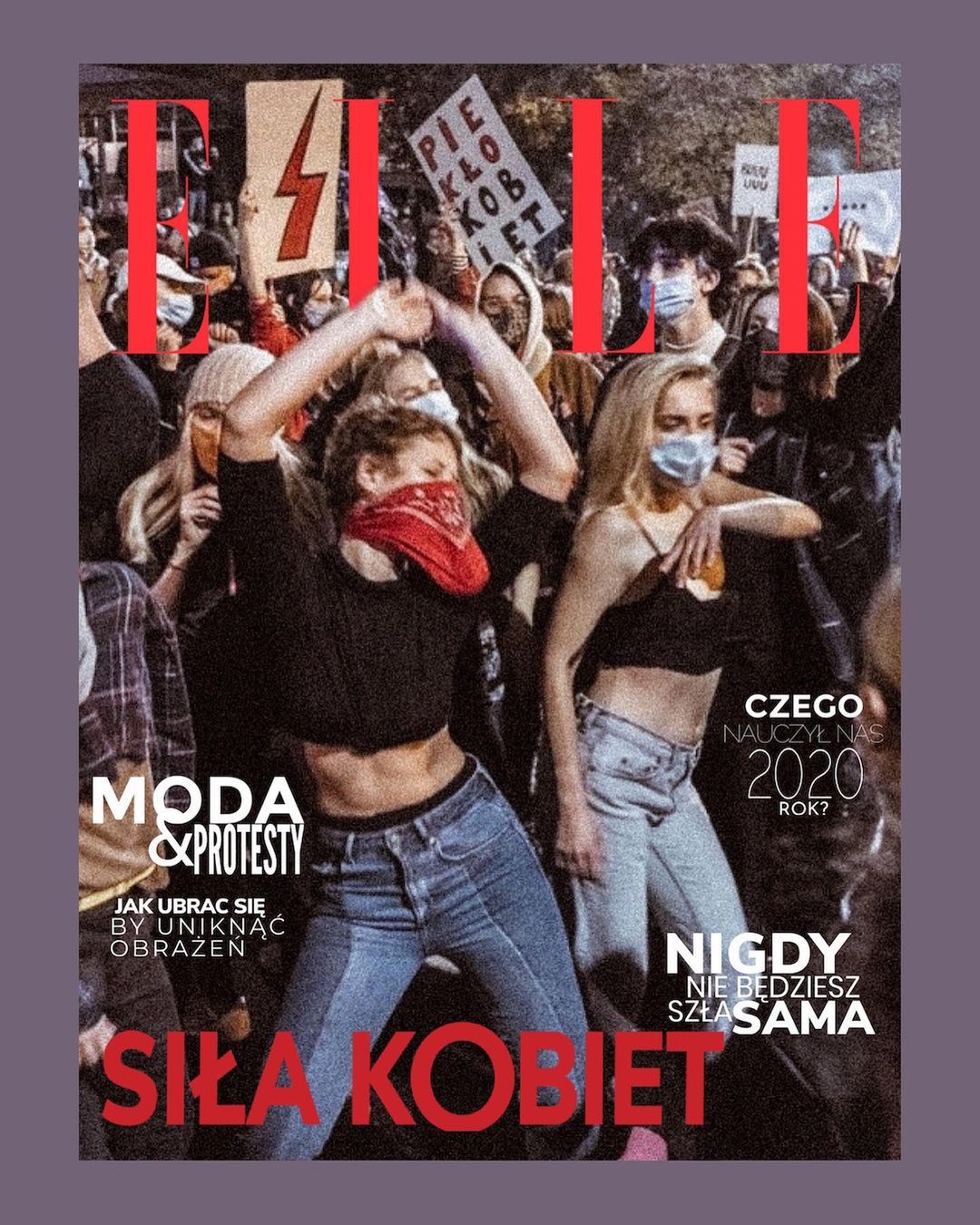 ELLE – Siła kobiet. Okładka autorstwa Matyldy Damięckiej