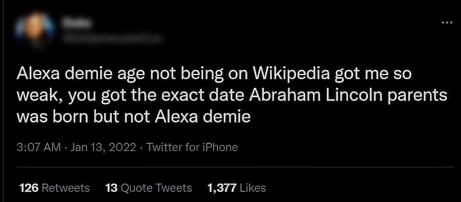 Alexa Demie kłamała na temat wieku 