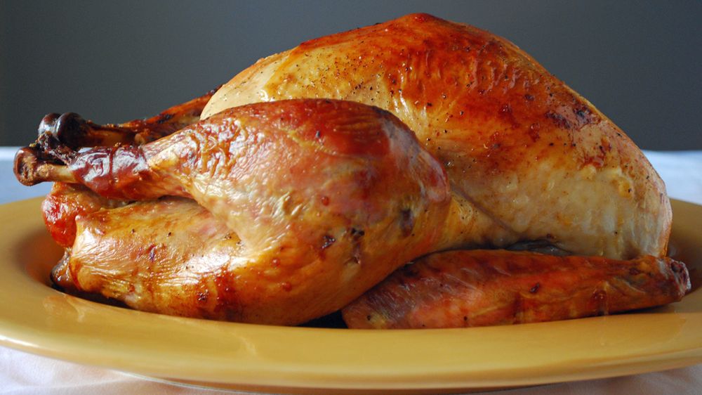 Pieczony udziec z indyka w roztworze (samo mięso)