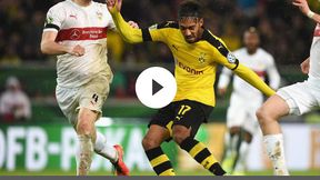 Puchar Niemiec: Stuttgart - BVB 1:2: gol Aubameyanga