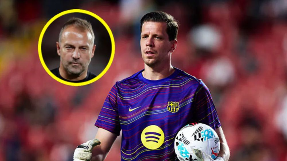 Getty Images / Alvaro Medranda, Maria Gracia Jimenez / Na zdjęciu: Wojciech Szczęsny, w kółeczku Hansi Flick