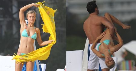 Krupa WYPINA SIĘ NA PLAŻY w Nowy Rok! (ZDJĘCIA)
