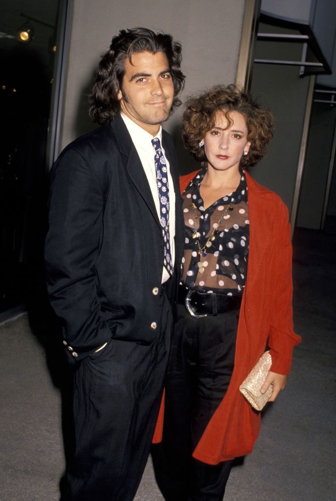 George Clooney and Talia Balsam