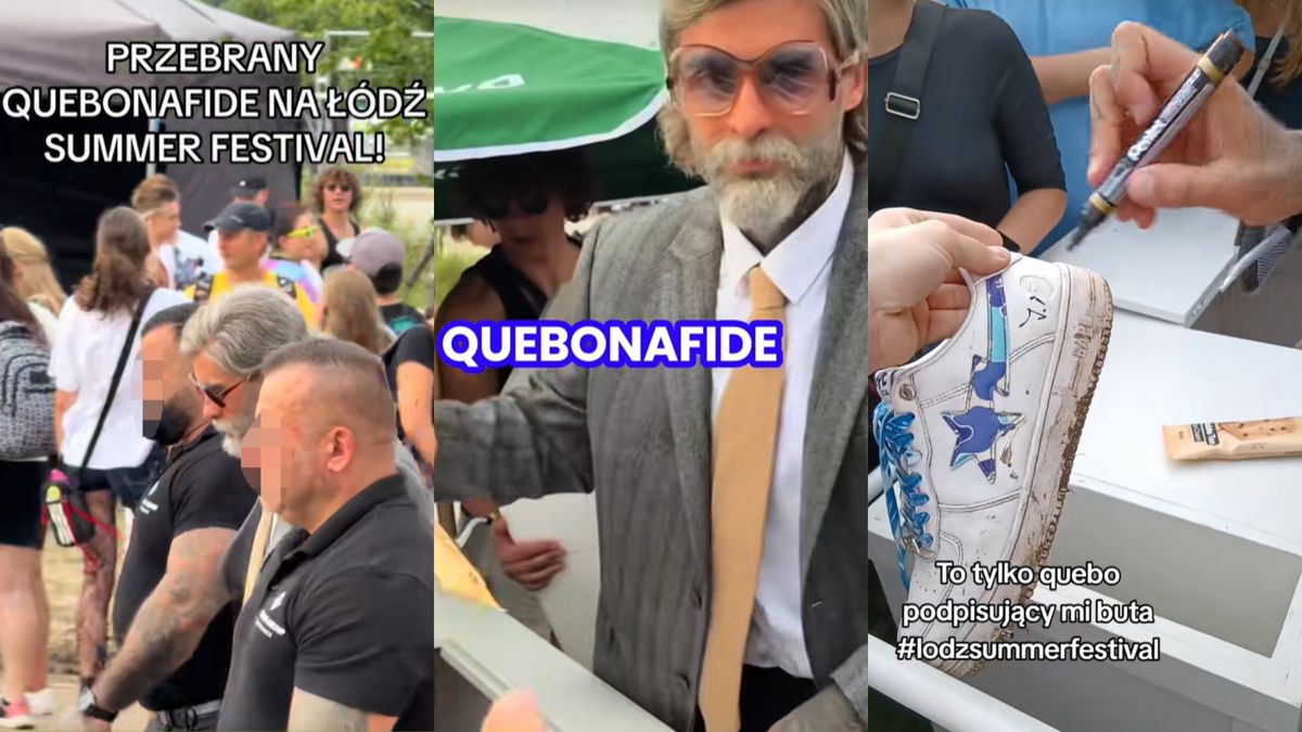 Quebonafide incognito na festiwalu w Łodzi