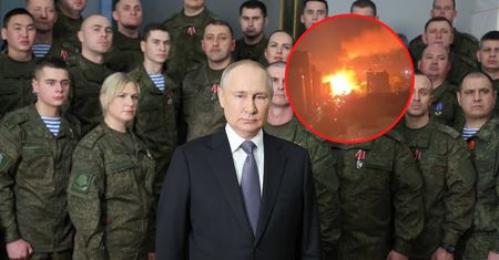 Nocny atak dronów Ukrainy. W budynku bywał Putin