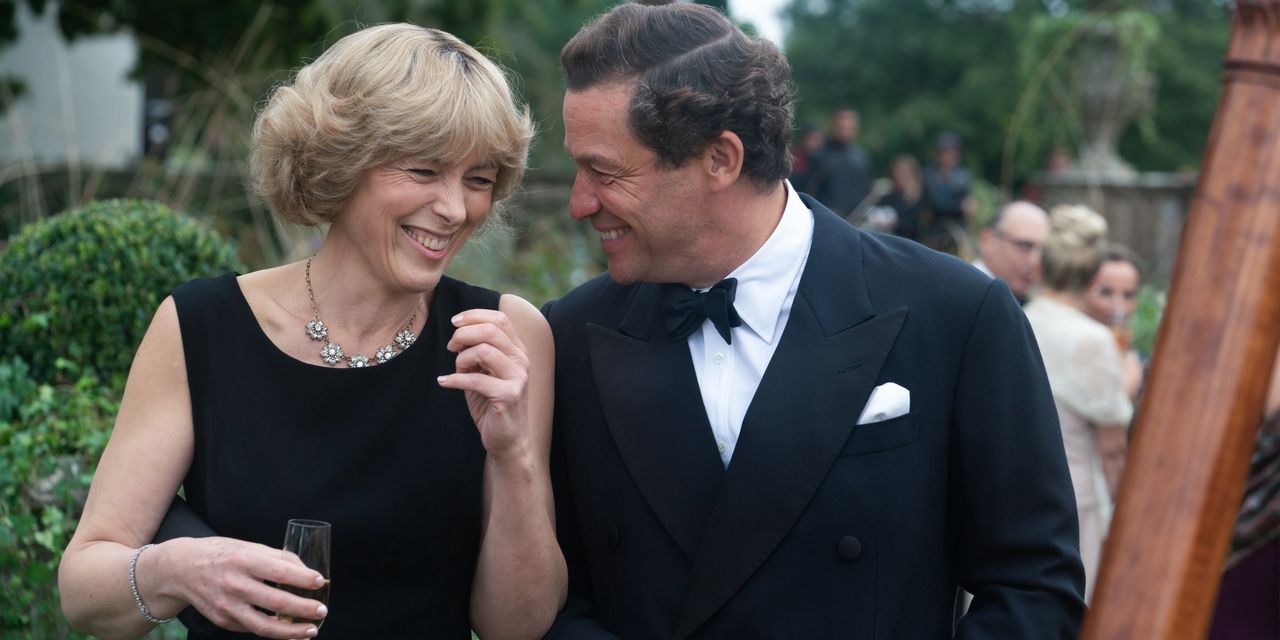 Olivia Williams jako Camilla i Dominic West jako książę Karol