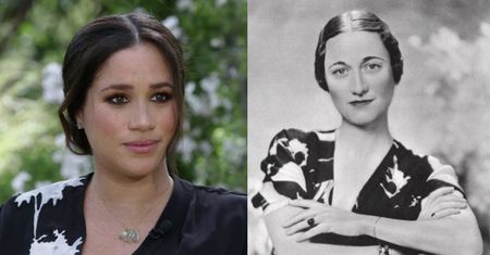 Internauci twierdzą, że Meghan Markle wybrała suknię jak Wallis Simpson, która "ukradła" króla Brytyjczykom!