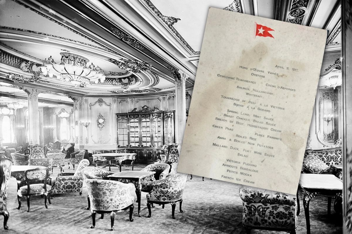 Co jedli pasażerowie Titanica tuż przed katastrofą? Na aukcji sprzedano menu dla pasażerów I klasy