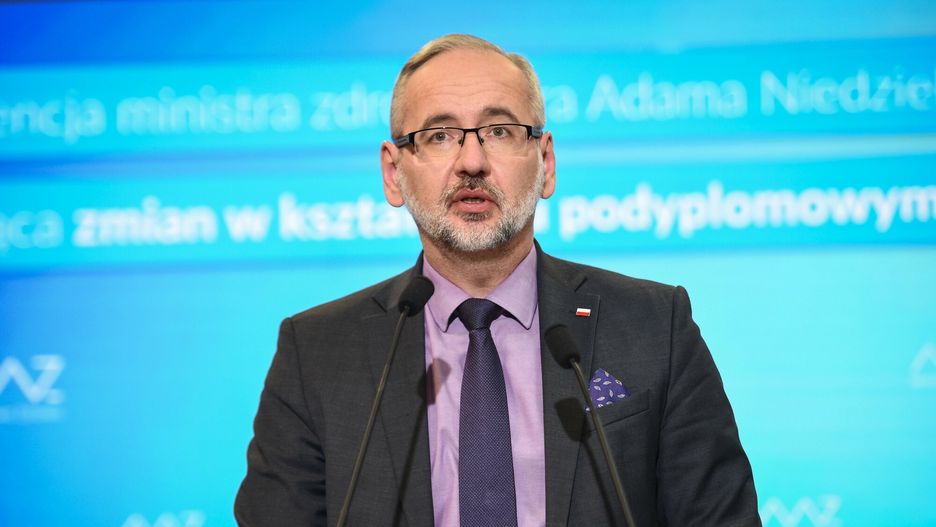 Konferencja Ministra Zdrowia26.10.2021 Warszawa Konferencja Ministra Zdrowia Adama Niedzielskiego i wiceministra Piotra Brombera  fot. Zbyszek Kaczmarek/REPORTER
n/z: Adam NiedzielskiZbyszek Kaczmarek/REPORTER