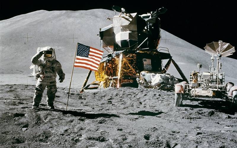 Zdjęcie z misji Apollo 11