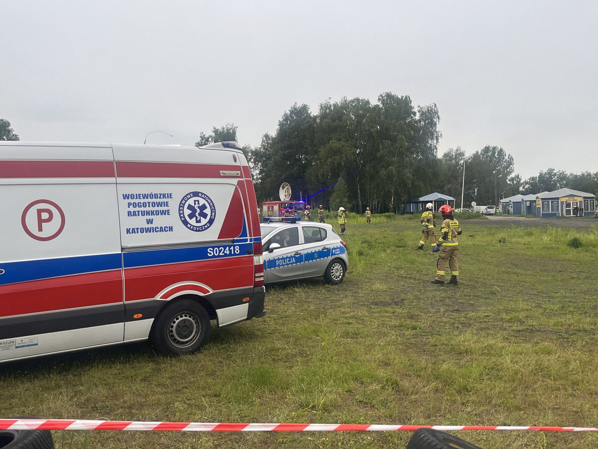 Wypadek podczas Wrak Race. 