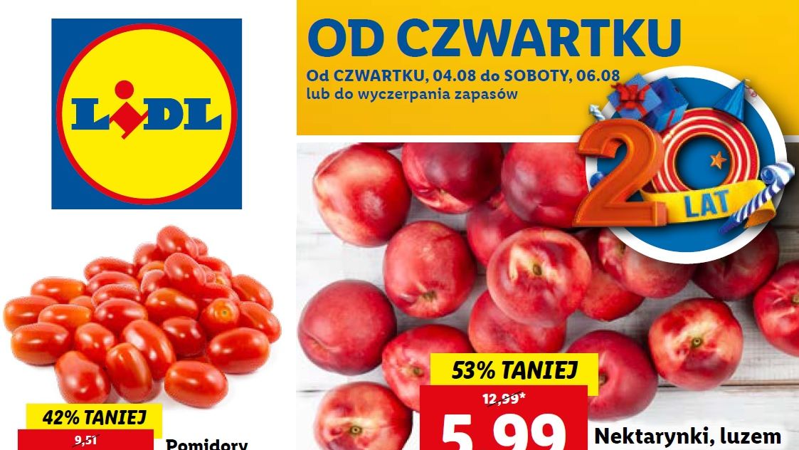 Lidl gazetka od 4.08 22 - czwartku 4 sierpnia