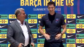 FC Barcelona zaprezentowała Lewandowskiego (wideo)