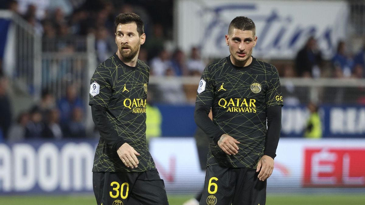 Na zdjęciu od lewej: Lionel Messi i Marco Verratti