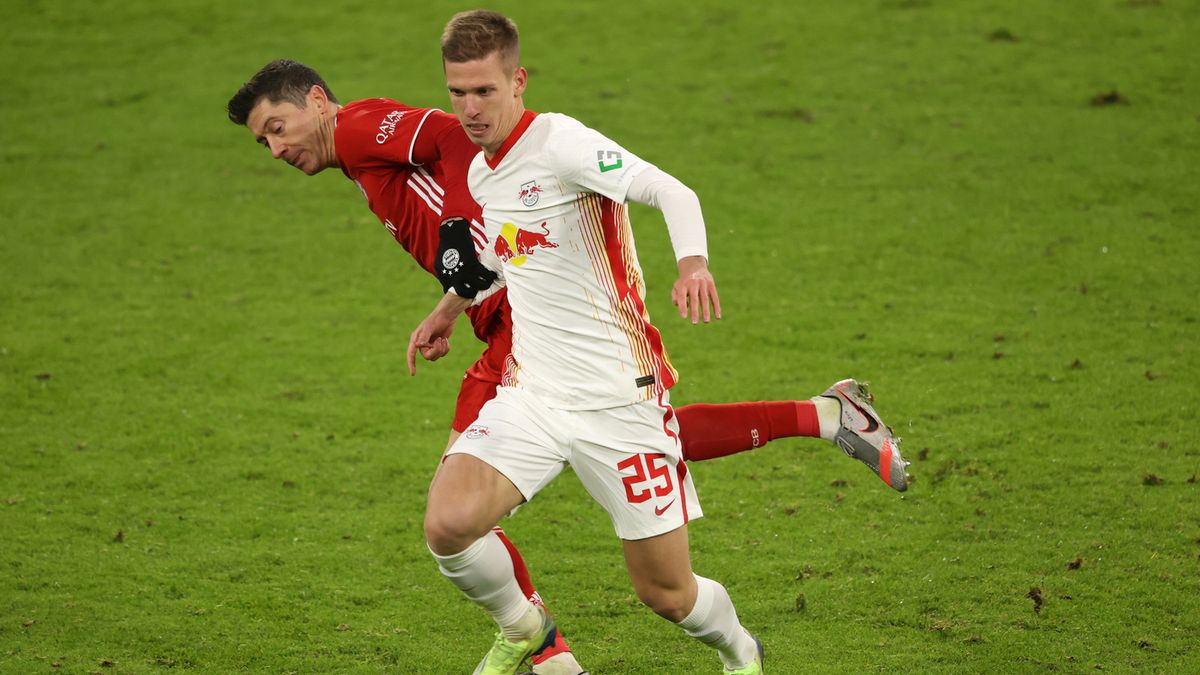 Robert Lewandowski i Dani Olmo