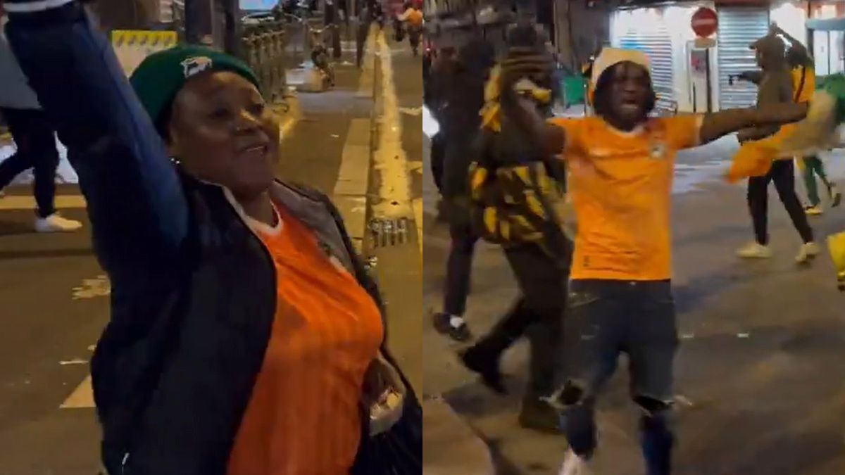 Twitter / COPA90 / radość kibiców WKS na ulicach Paryża