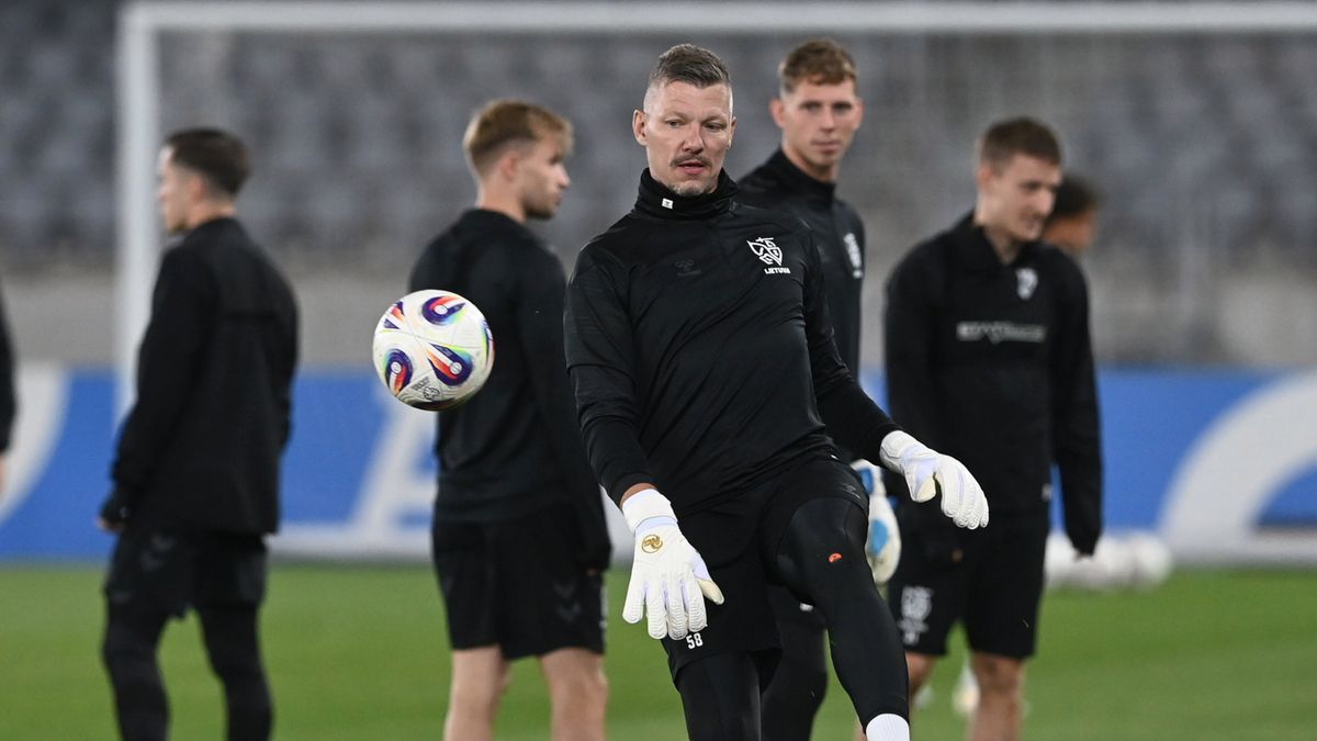 PAP / Piotr Nowak / Trening reprezentacji Litwy przed meczem z Polską