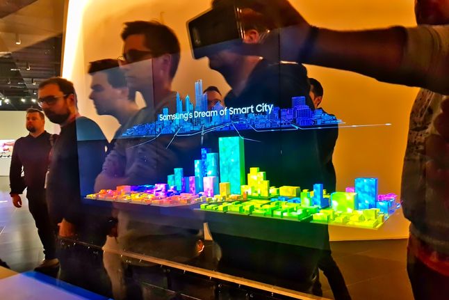 Holograficzna wizualizacja inteligentnego miasta
