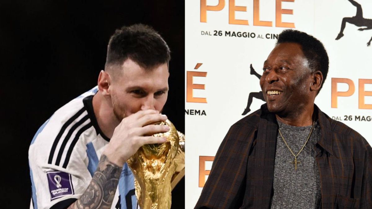 Na grafice: Lionel Messi i Pele