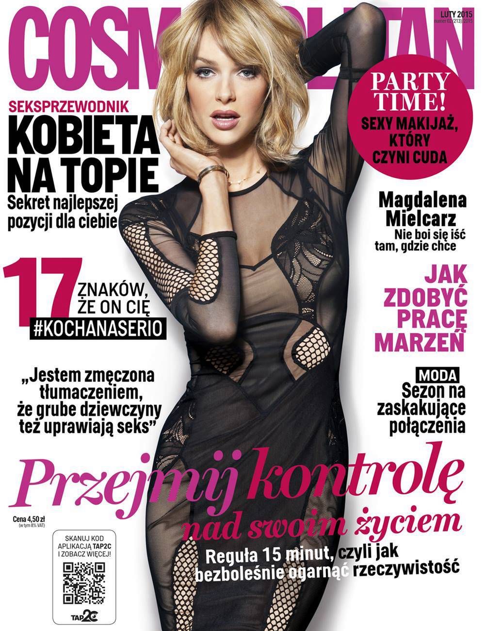 Magda Mielcarz na okładce Cosmopolitanu