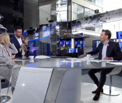 "Intruz" w studio TVN24. Uciekł i wrócił ponownie