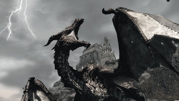 A w kolejnym dodatku do Skyrim... chyba polatamy na smokach