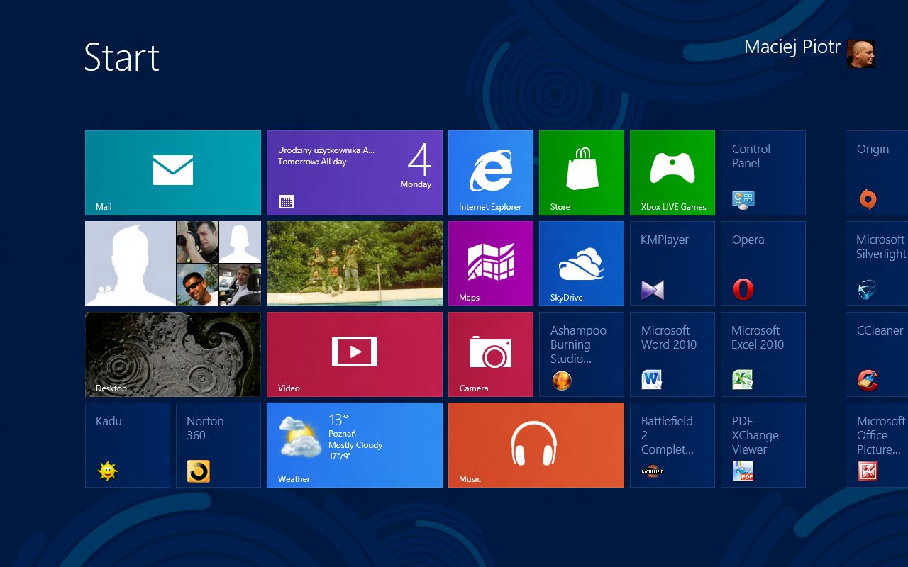 Windows 8 okiem malkontenta Part 1 czyli nie taka zła ta Ósemka jak ją niektórzy malują :)