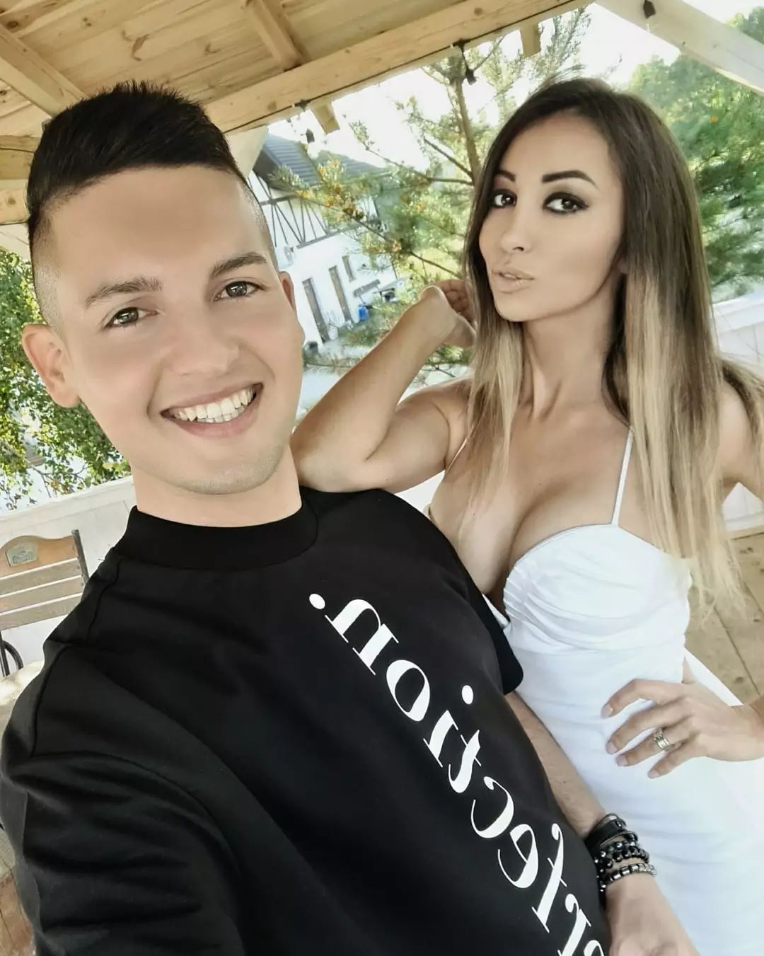 Jola Rutowicz i Adrian Nadolski na ślubie Eweliny Chodziutko