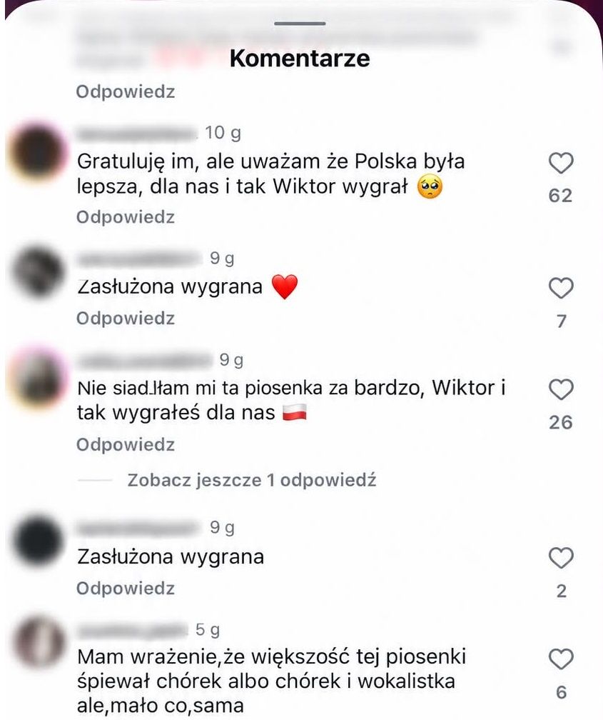 Komentarze widzów 