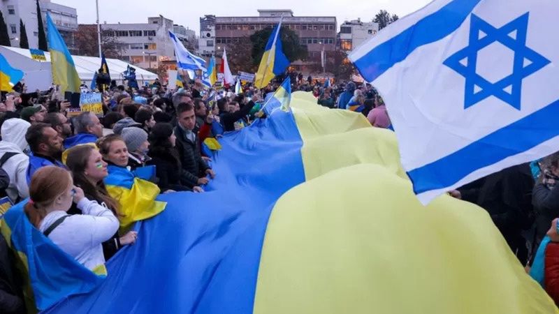 Акція на підтримку України в Тель-Авіві