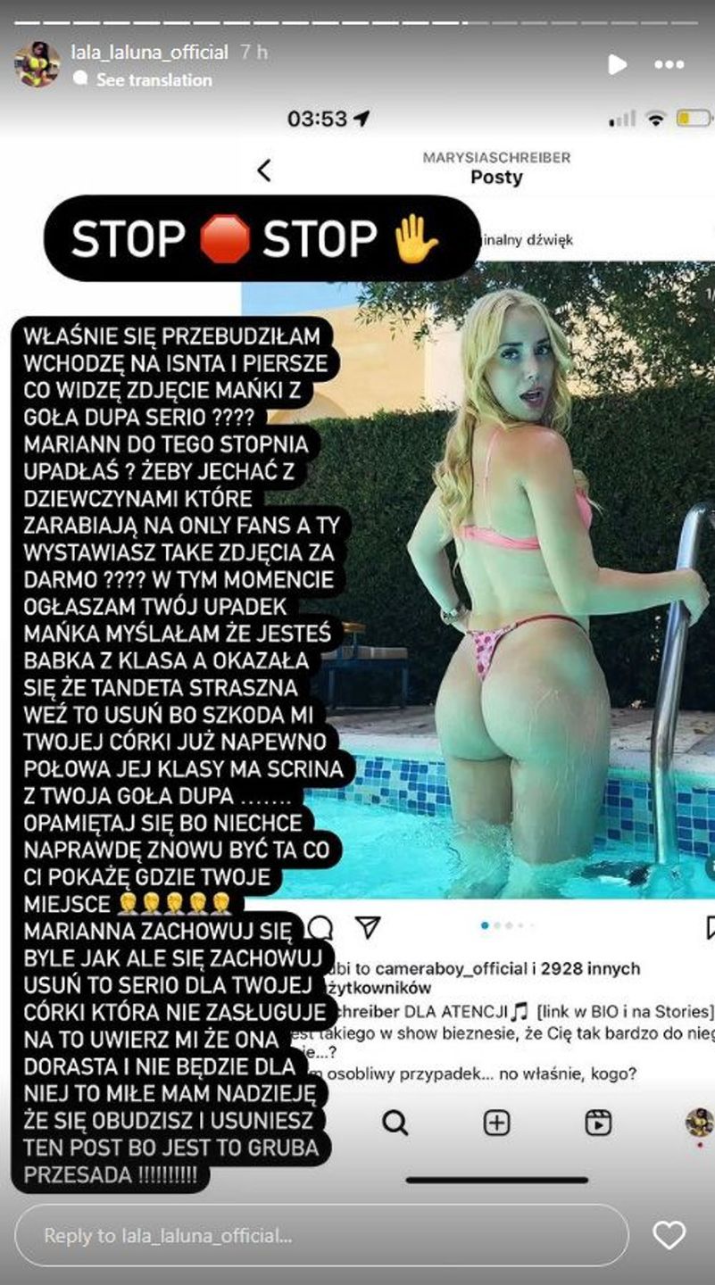 Laluna do Marianny Schreiber na Instagramie